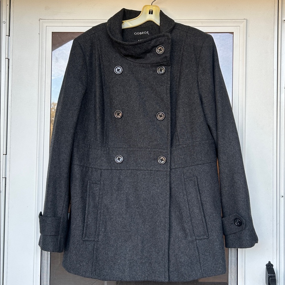 Women's Charcoal Peacoat.😃Size XL